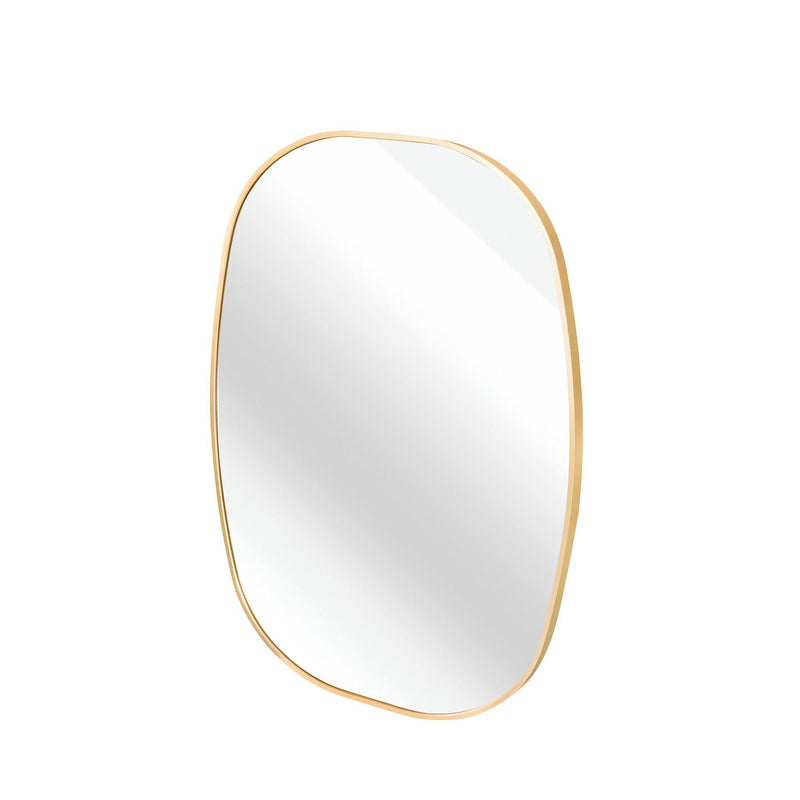 Aluminum Oval Framed Bathroom Vanity Mirror (756119) - Gold