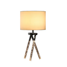Load image into Gallery viewer, LED Acrylic Tripod Table Lamp With White Shade - Silver
