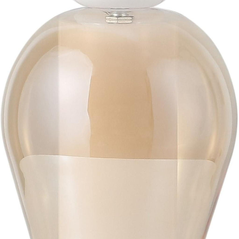 Globe USB Table Lamp With Shade - Amber / Copper / White