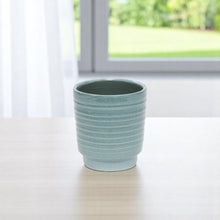 Load image into Gallery viewer, Striped Round Pot Planter (487403) - Celadon
