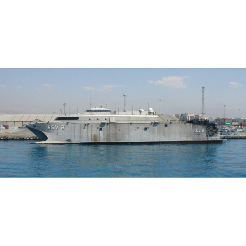 Hand Painted Model Boat (624317) - Gray