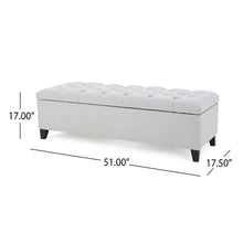 Load image into Gallery viewer, Glouster - Storage Ottoman - Light Gray
