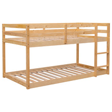 Load image into Gallery viewer, Twin over Twin Floor Bunk Bed,Natural(New SKU:W504P148543)
