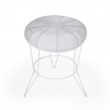 Load image into Gallery viewer, Wire Round Top End Table - White
