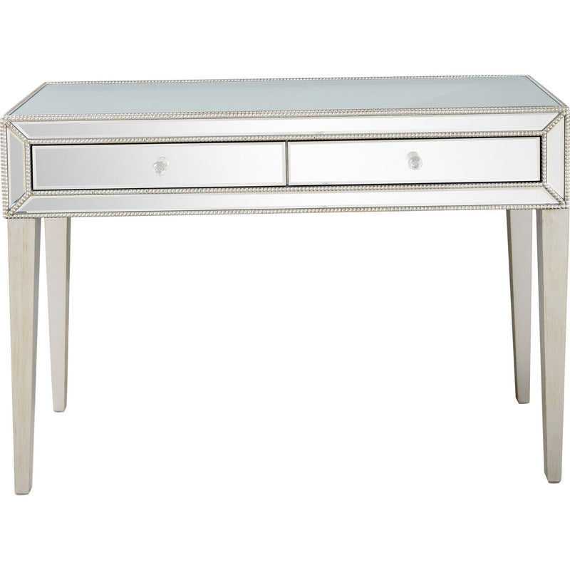 Mirrored Glass Console Table - Silver