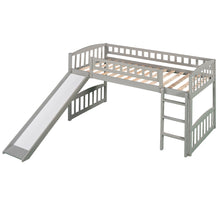 Load image into Gallery viewer, Twin size Loft Bed with Slide and Ladder, Gray(OLD SKU:LP000504AAE)
