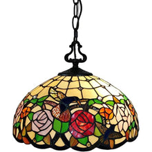 Load image into Gallery viewer, Unique Statement Two Light Glass Dimmable Chandelier With Shades - White / Red
