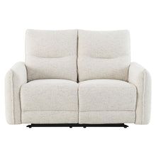 Load image into Gallery viewer, Lalisa - Power Motion Loveseat With USB Port - Cream Chenille
