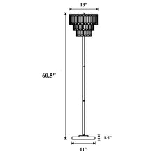 Load image into Gallery viewer, Base Floor Lamp With Crystal Shade - Silver
