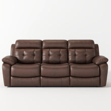 Load image into Gallery viewer, Genuine Non Power Reclining Sofa With Drop Down Table, Stainless Steel Cupholders And Magazine Bag
