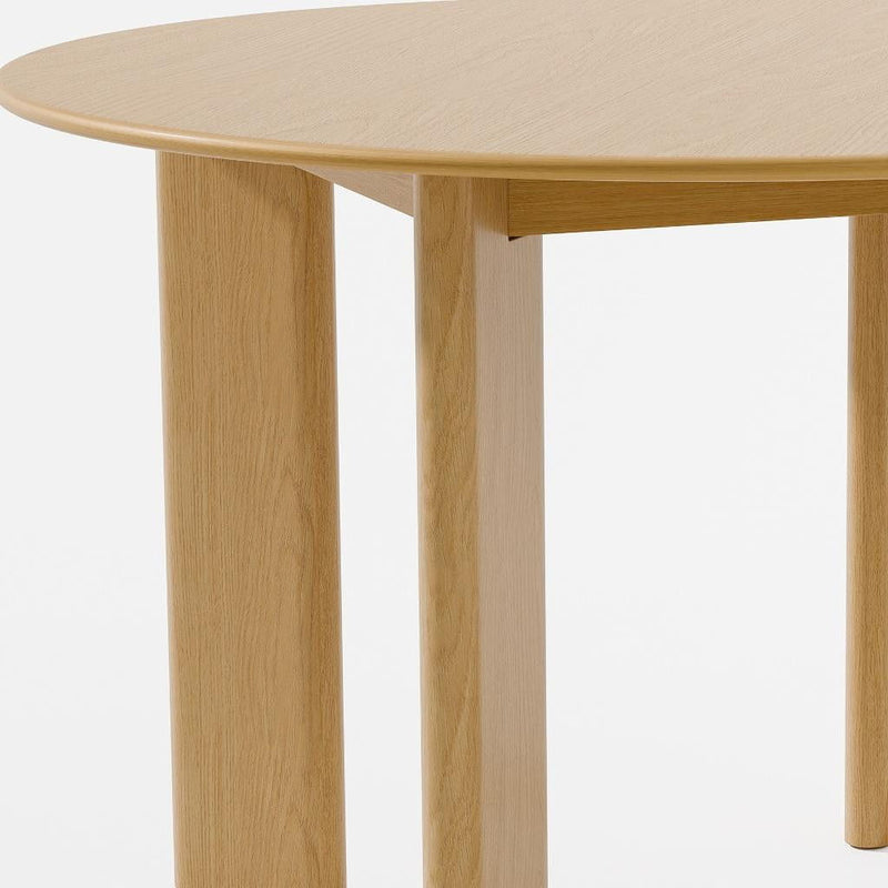 45" Solid Wood Round Top Dining Table - Beige