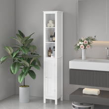Load image into Gallery viewer, Slim Tall Bathroom Storage Cabinet With Adjustable Shelves, Anti Tip Freestanding Cabinet - White
