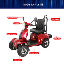 Load image into Gallery viewer, Golf Scooter, Grass Scooter - Red

