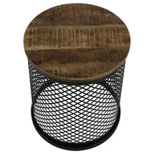 Load image into Gallery viewer, Drum Base Accent Table - Brown
