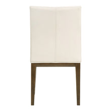 Load image into Gallery viewer, Upholstered Leather Dining Side Chairs (Set of 2) - White / Brown

