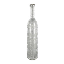 Load image into Gallery viewer, Floral Bottle Table Vase (574270) - Antiqued Silver

