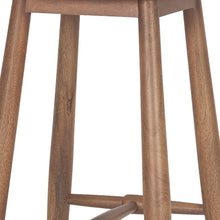 Load image into Gallery viewer, 30" Mid-Century Solid Wood Backless Height Bar Chair - Natural
