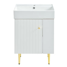 Load image into Gallery viewer, Bathroom Vanity, Combo Cabinet, Bathroom Storage Cabinet, Single Ceramic Sink
