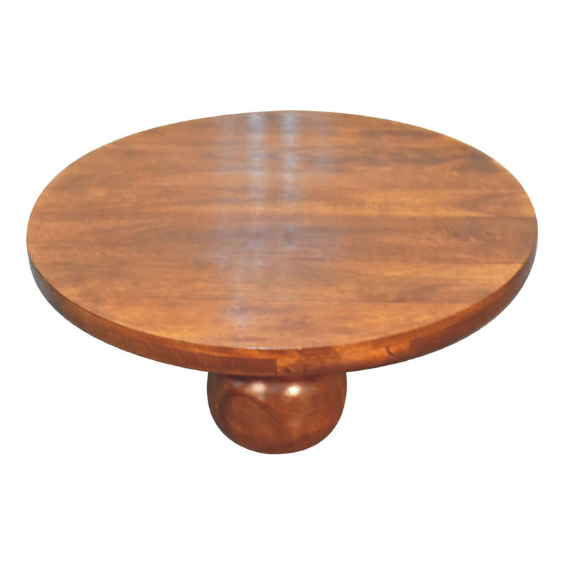32" Solid Wood Round Coffee Table - Chestnut