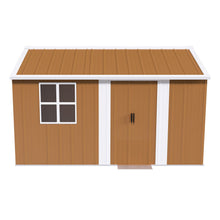 Load image into Gallery viewer, Heavy Duty Metal Storage Shed With Windows And Lockable Door, Weatherproof Outdoor Garden Shed
