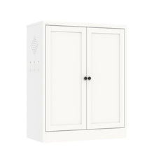 Load image into Gallery viewer, Pantry Cabinet With Adjustable Shelves Freestanding Kitchen Storage Organizer - White
