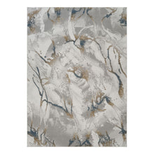 Load image into Gallery viewer, Geometrix - 5'3" X 7'3" Area Rug &amp; Geometric 3D Effect - Ivory / Gray
