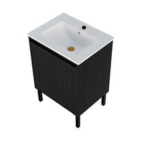 Load image into Gallery viewer, Bathroom Vanity With Ceramic Sink, Floor-Standing Design, Soft-Closing Drawers
