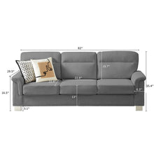 Load image into Gallery viewer, 3 Seater Elegant Stationary Sofa
