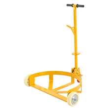 Load image into Gallery viewer, Steel Drum Dolly 55 Gallon Capacity Oil Barrel Mover With Wheels Low Profile Caddy - Yellow
