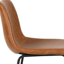 Load image into Gallery viewer, Faux Leather Aluminum Bar Chairs (Set of 2) (724345) - Brown / Black
