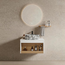 Load image into Gallery viewer, Floating Bathroom Vanity With Vessel Sink
