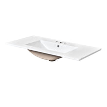 Load image into Gallery viewer, Single Bathroom Basin Sink Vanity Top Only &amp; 3 Faucet Holes - White
