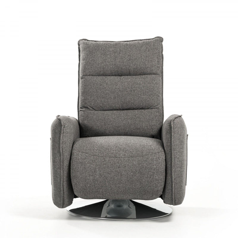 Fabric Modern Recliner Chair - Gray