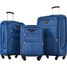Load image into Gallery viewer, Softside Luggage Expandable 3 Piece Set Suitcase Upright Spinner Softshell Lightweight Luggage Travel Set
