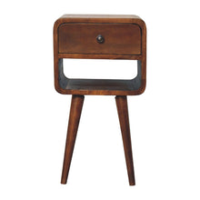 Load image into Gallery viewer, 22" Modern Solid Wood One Drawer Nightstand - Chestnut
