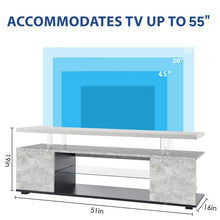 Load image into Gallery viewer, TV Stant With LED And Large Side Cabinet
