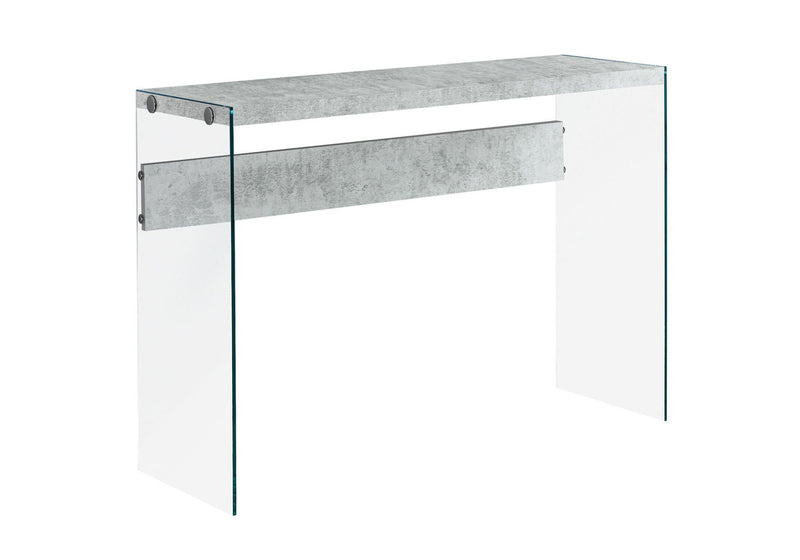 Solid Console Table - Gray And Clear