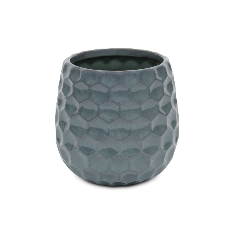 Round Pot Planter (487393) - Blue