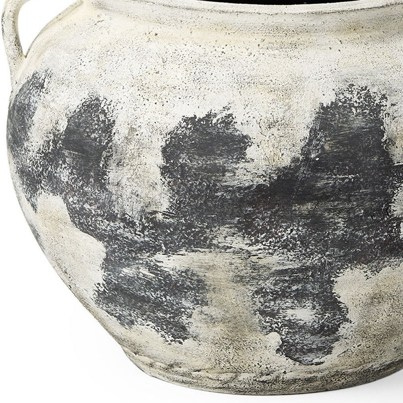 Ombre Amphora Floor Vase (608579) - Black / White