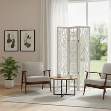 Load image into Gallery viewer, Three Panel Screen Room Divider (720238) - White
