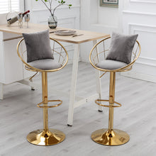 Load image into Gallery viewer, Unique Design Bar Chair, 360 Degree Rotation, Adjustable Height, Suitable For Dining Room And Bar

