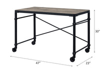 Load image into Gallery viewer, Oklarth - Rustic Writing Desk - Black / Oak
