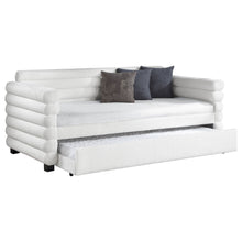 Load image into Gallery viewer, Fandango - Upholstered Twin Day Bed With Trundle - White
