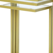 Load image into Gallery viewer, Glass Rectangular End Table - Chrome

