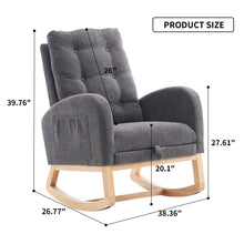Load image into Gallery viewer, Accent Rocking Chair With Footrest, High Back
