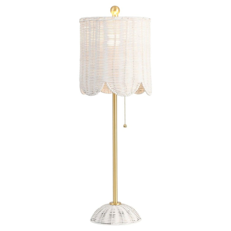 28" Table Lamps With Drum Shades (Set of 2) - White