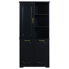 Load image into Gallery viewer, Freestanding Tall Storage Cabinet With 2 Tilt Out Hampers
