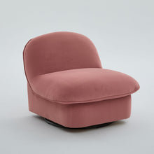 Load image into Gallery viewer, Pumpkin Shaped Swivel Accent Chair, 360 Degree Rotation For Living Room
