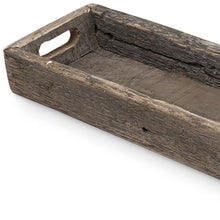 Load image into Gallery viewer, 30" Wood Indoor Outdoor Tray With Handles - Brown
