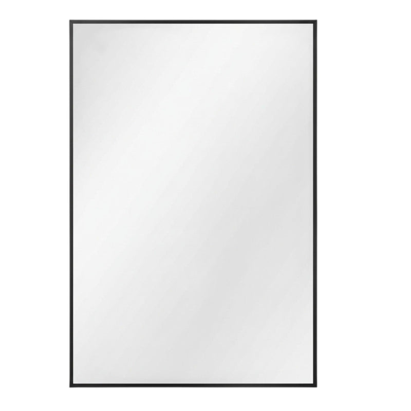 36" Metal Framed Bathroom Vanity Mirror - Black